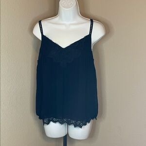 White House Black Market Elegant Black Lace Chemise